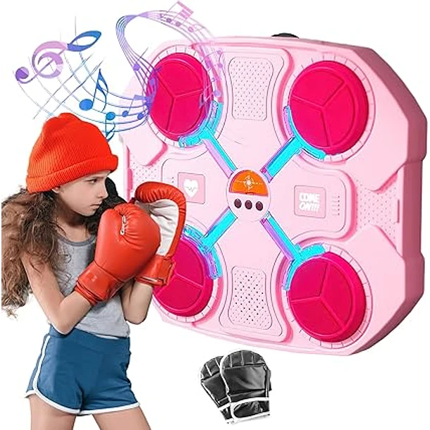 Maquina De Boxeo Musical Con Guantes Mujer/Niñas